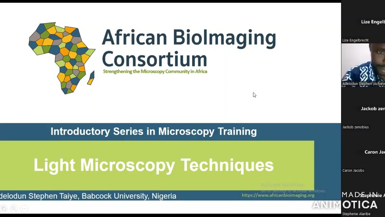 ABIC Introduction to Microscopy Curriculum | Lecture 2 | Light Microscopy Techniques