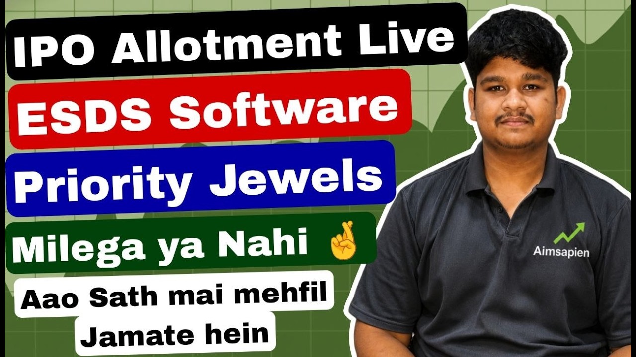ESDS Software Solutions IPO & Priority Jewellery ltd IPO | Allotment Live | Aimsapien