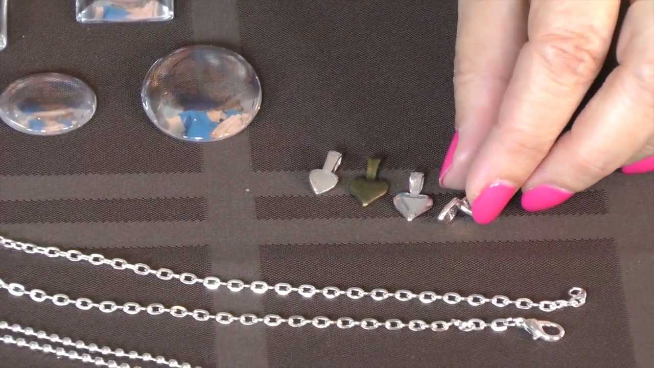 Glass Pendant Necklace DIY Tutorial