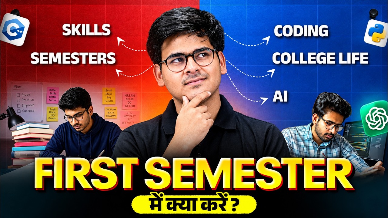 What to Do in the First Semester of BTech? |&nbsp;Coding, Skills, College Life & AI Guide for Engineers