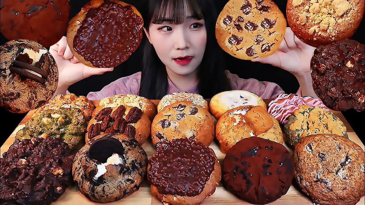 꾸덕바삭한 쿠키 파티🍪르뱅쿠키 15개! 다루야 쿠키 먹방 Various Levain Bakery Chocolate Chip Cookie MUKBANG | COOKIE PARTY