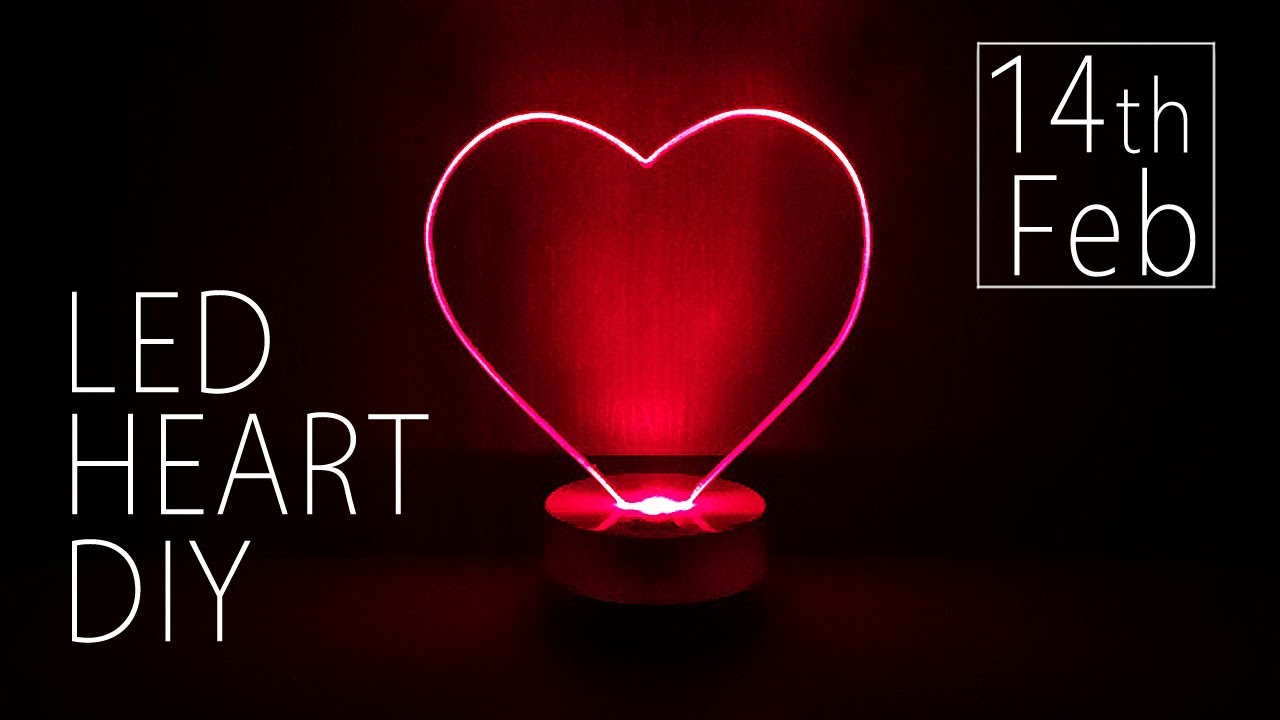 DIY LED Heart Lamp – The Perfect Gift & Room Decor!