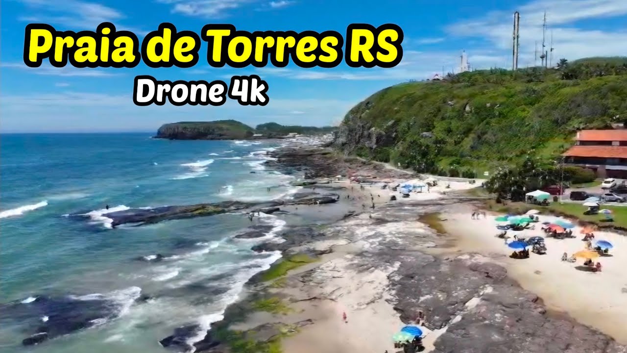 Praia de Torres RS (Dez/2025) no olho do drone (4k)  por @davidbiz 