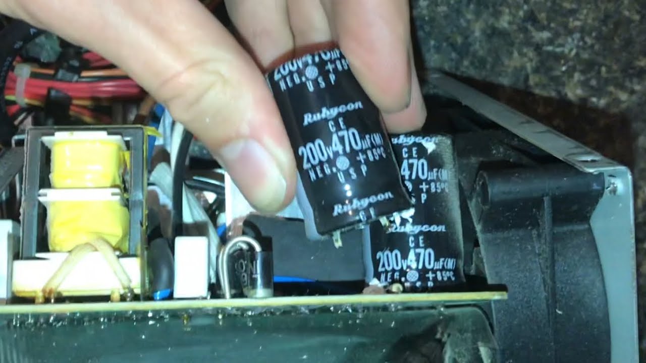 removing and REPLACING larger electrolytic capacitors (step by step) SCHSC 1304