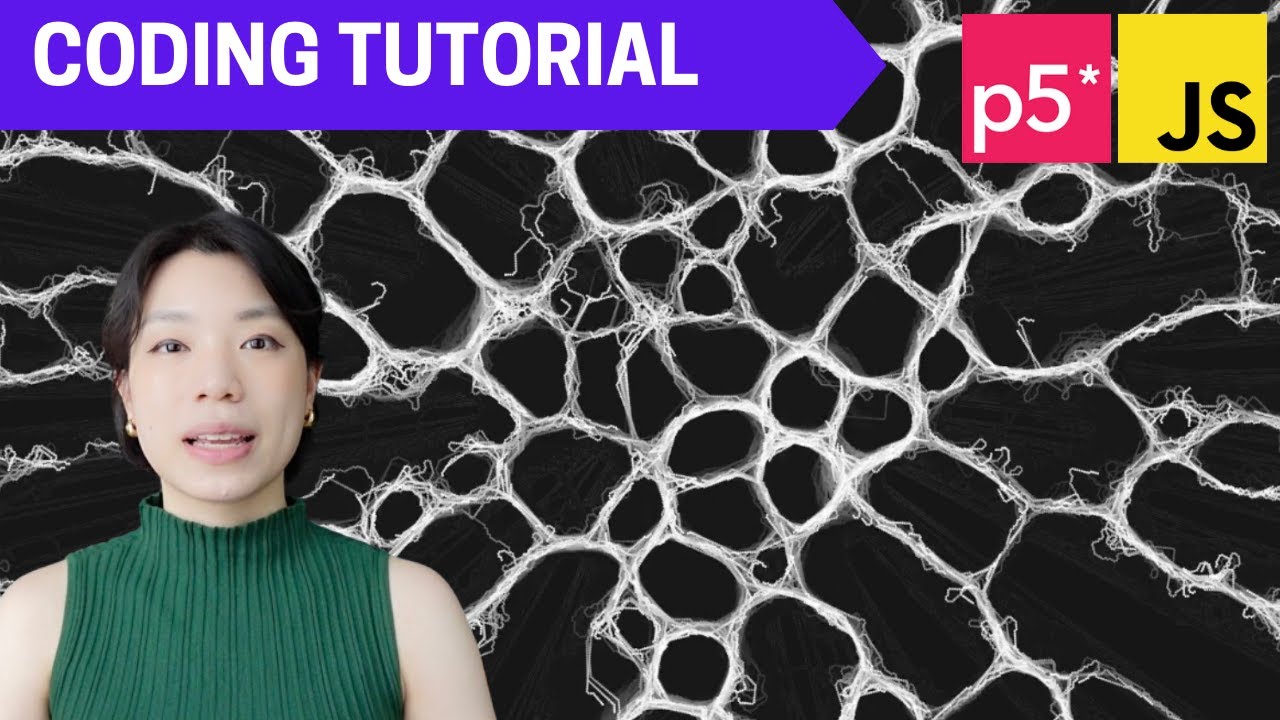p5.js Coding Tutorial | Slime Molds (Physarum)