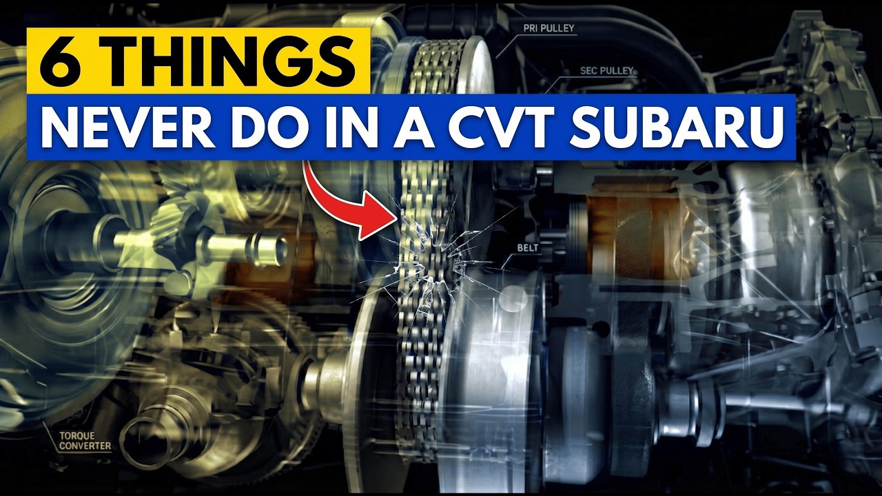 6 Things You Should Never Do in a CVT Subaru (Big Mistakes)