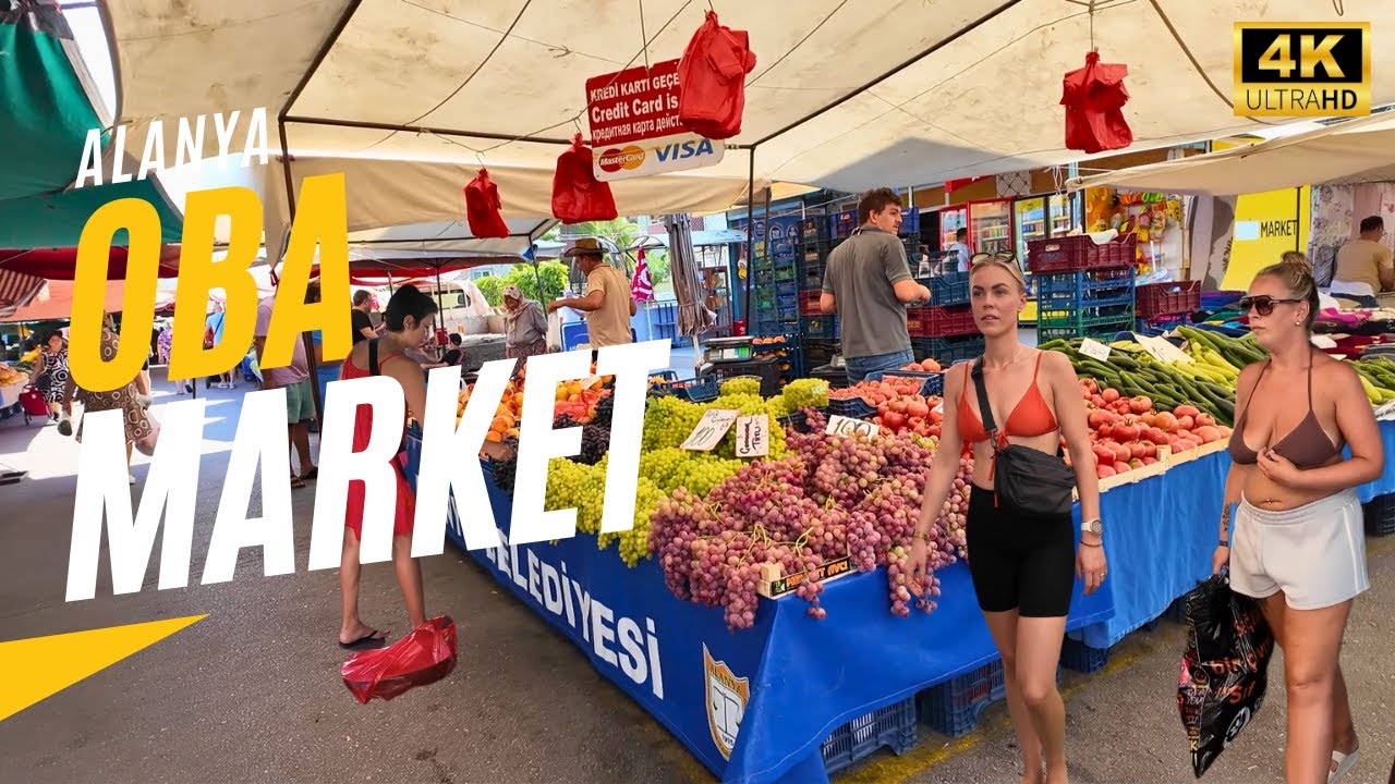 Exploring Alanya Oba Market | Turkey&rsquo;s Most Vibrant Local Bazaar! | August 2025 [4K HD/60 fps]