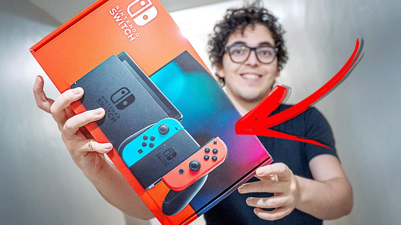 A Nintendo Me Mandou uma CAIXA SECRETA! (Unboxing Do NINTENDO SWITCH OFICIAL Do Brasil)