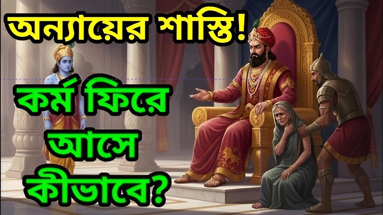 অন্যায়ের শাস্তি!কর্ম ফিরে আসে কীভাবে? Bangla story | bangla motivational story