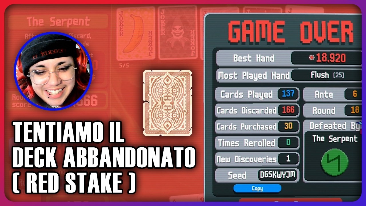 PROVIAMO IL DECK ABBANDONATO (RED STAKE) - BALATRO #38