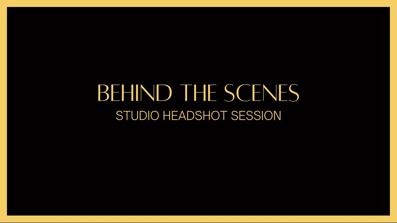 BTS - Studio Headshot Session
