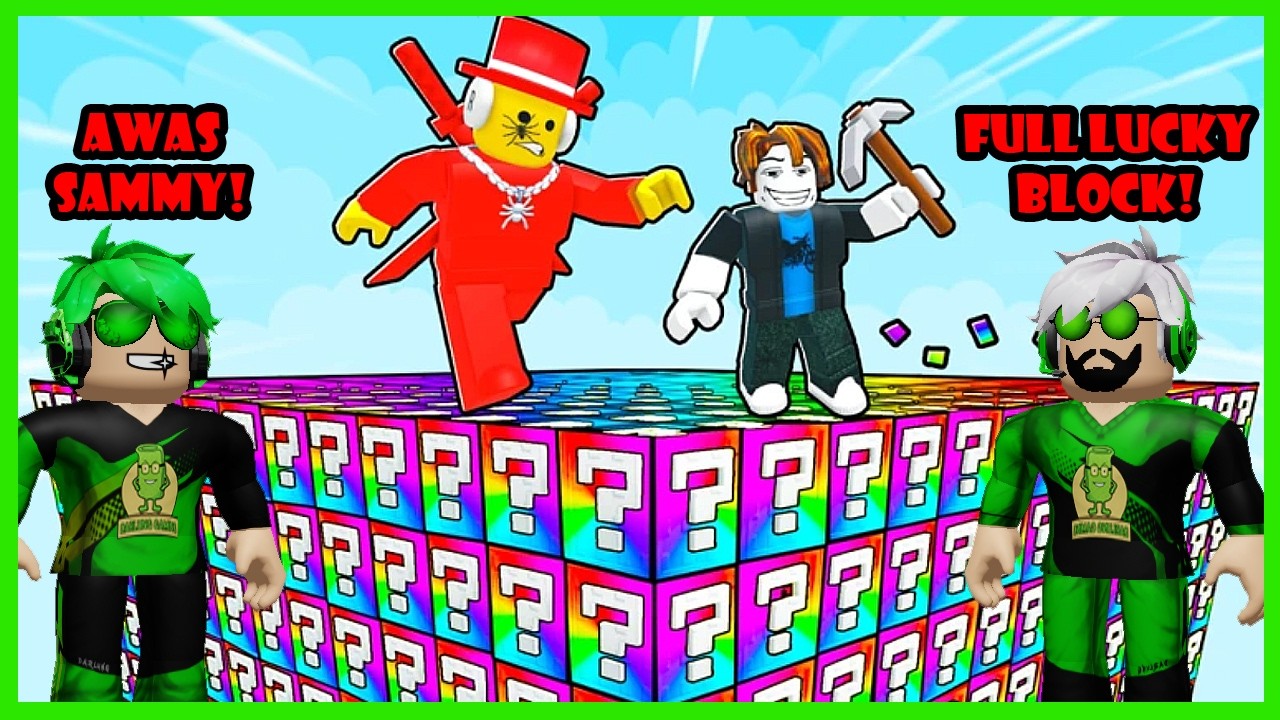 Darlung & Wak Darlung Curi Lucky Blox Dari Penjaga Sammy Raksasa Di Roblox