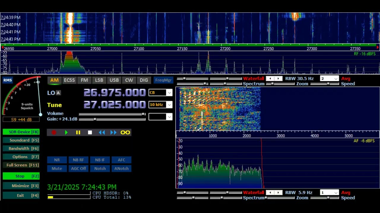 SWLing CB radio Channel 6 AM Super Bowl 2025 03 21 19 19 17