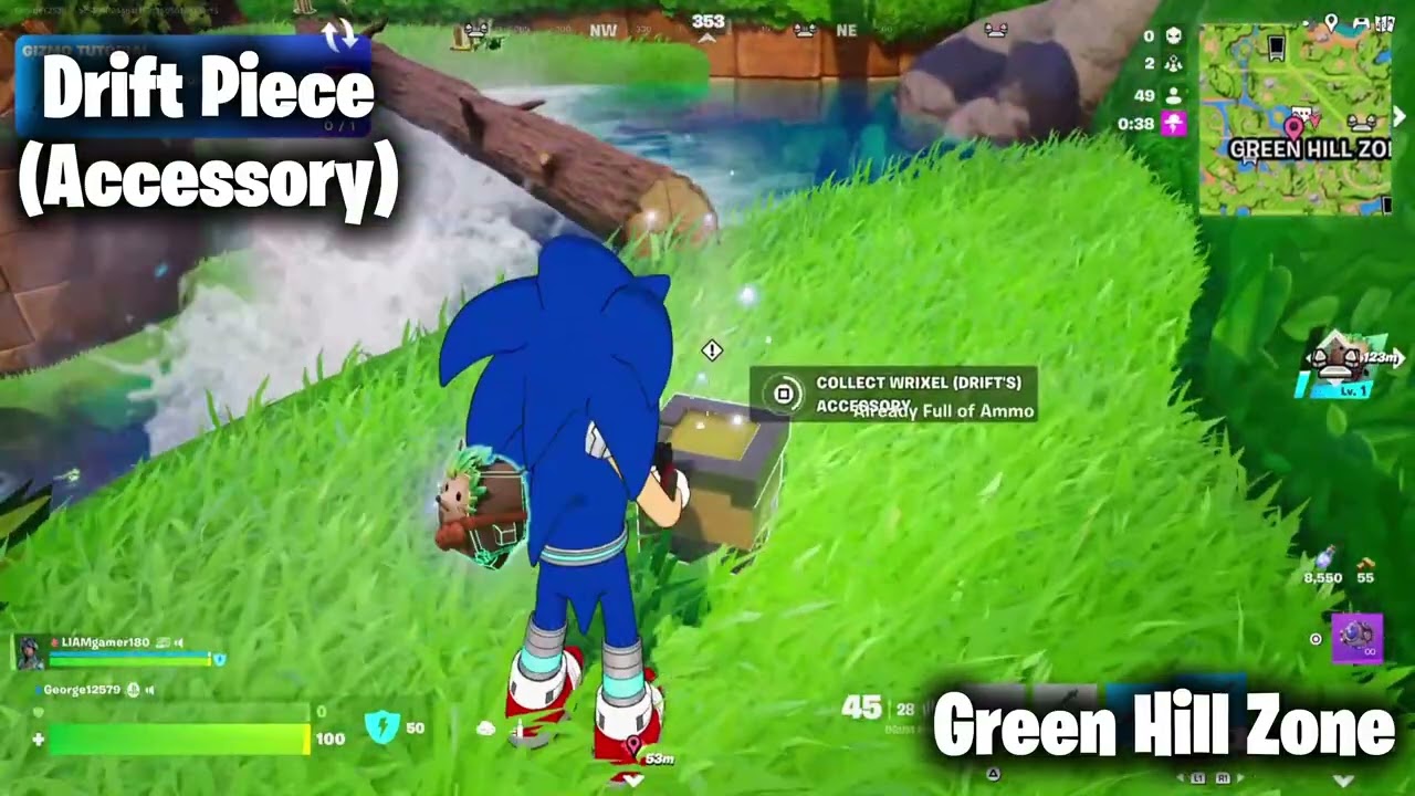 All Drift Pieces in Green Hill Zone