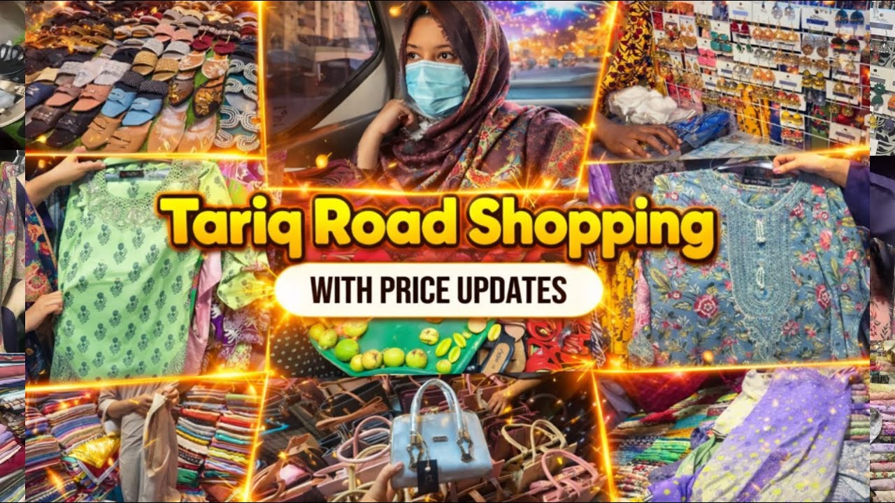 Tariq Road Eid Shopping 🛍️ | Rabi Center | Affordable 3pcs suits | Clutches | Footwear | Hand Bags 
