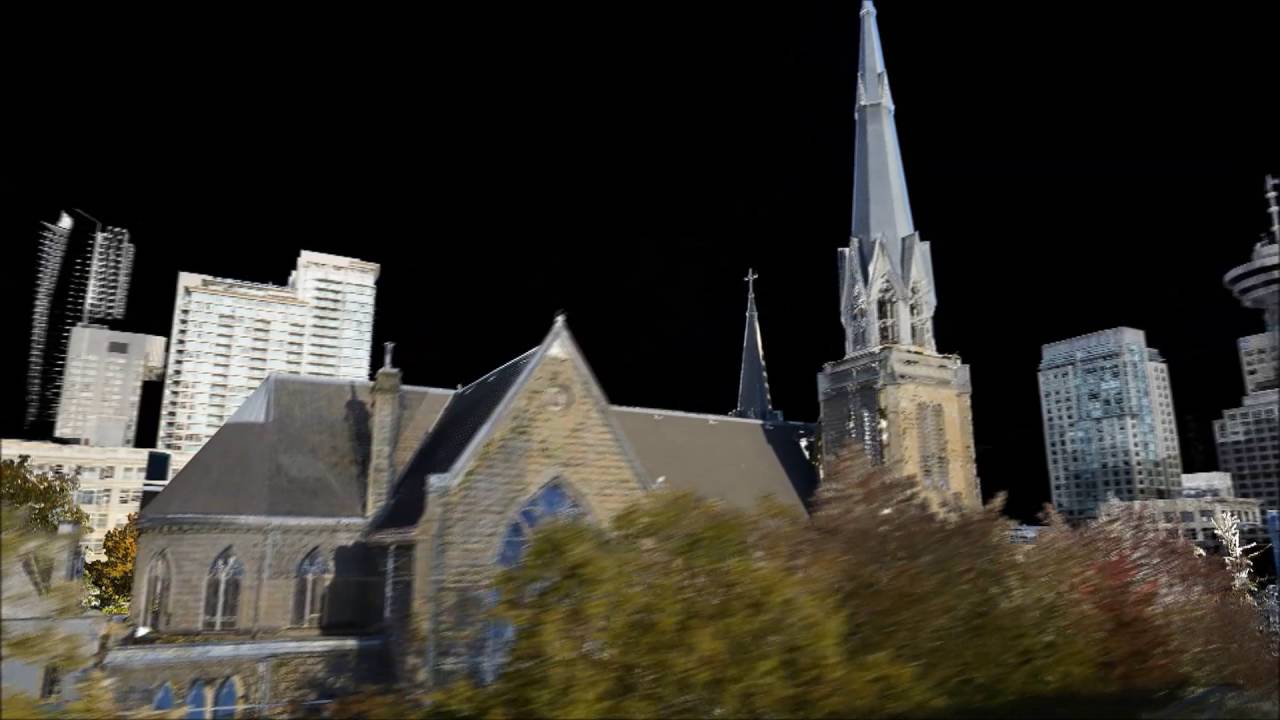 3D laser scan and Revit model fly-through