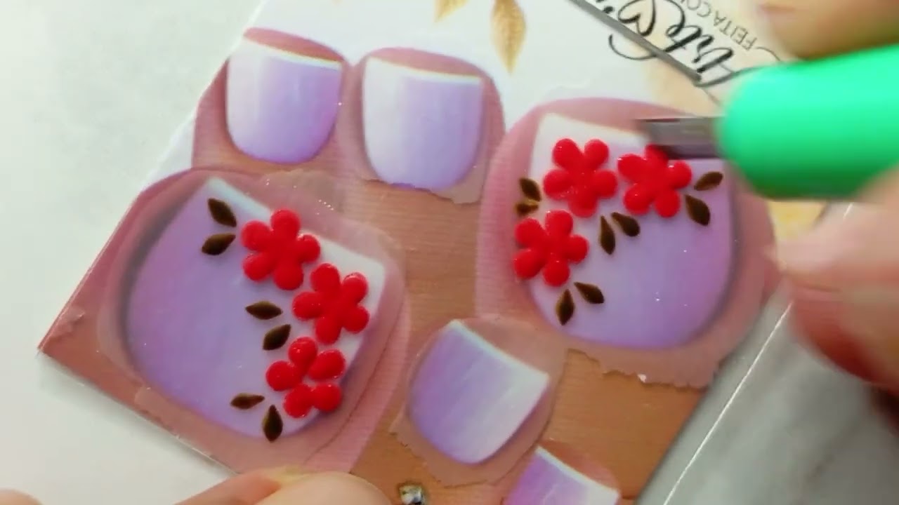 Como fazer um lindo modelo de adesivos com carimbo vazado 💅