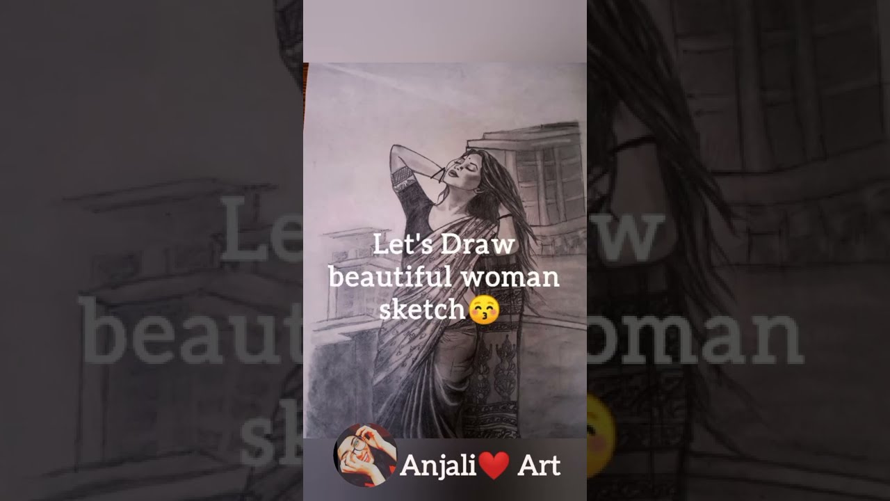 beautiful🥰 woman pencil sketch/😱Realistic sketch/