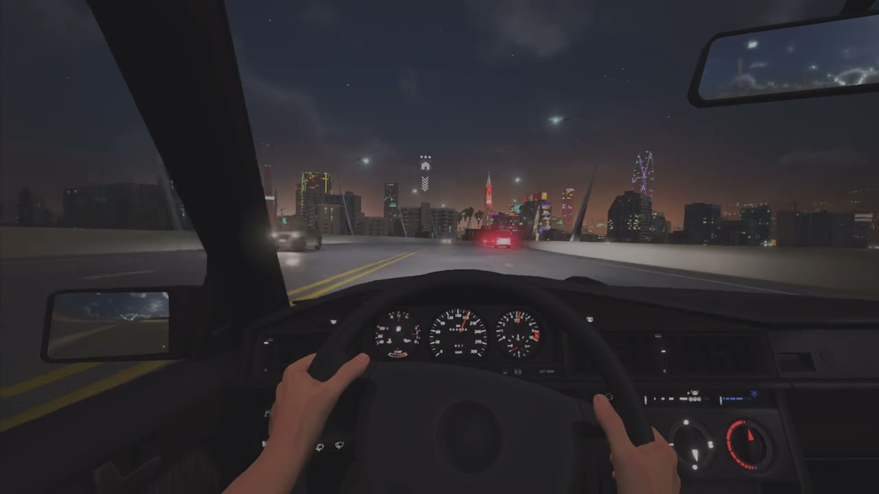 CARX Street - Night Time Driving POV - 2001 Mercedes Benz (PS5 4K)￼