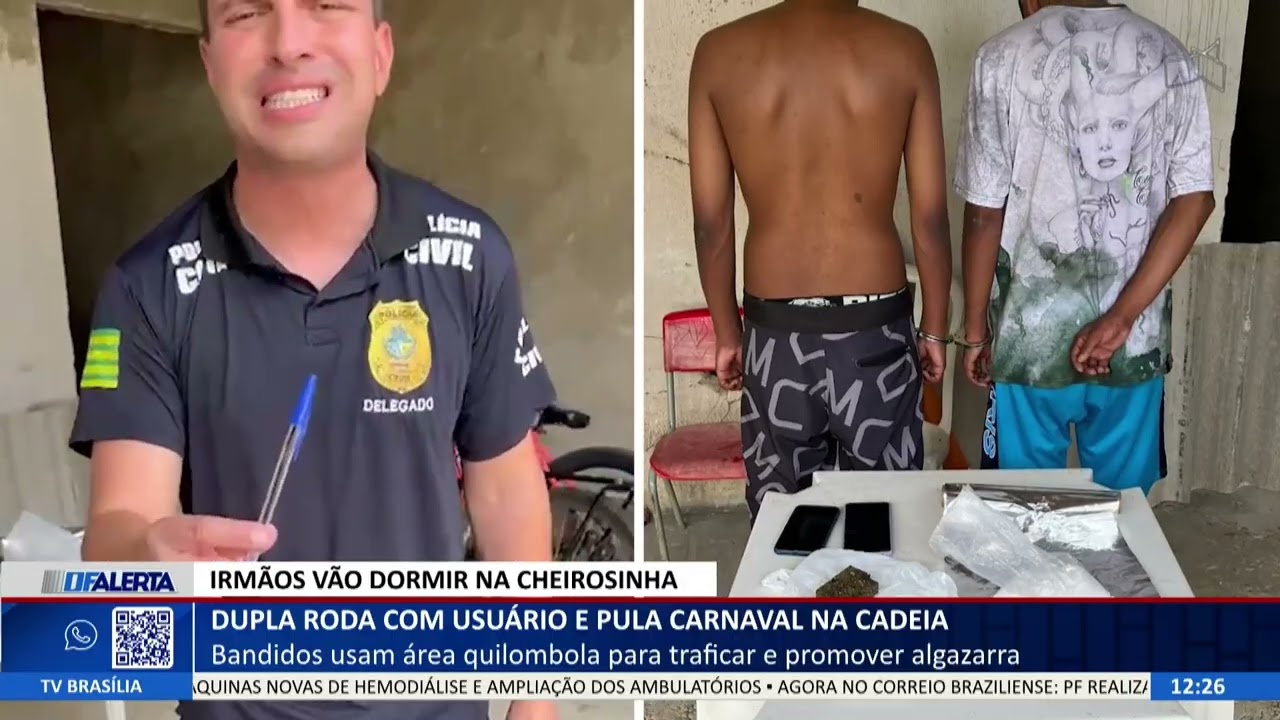 DF ALERTA - Dupla roda com usuário e pula carnaval na cadeia