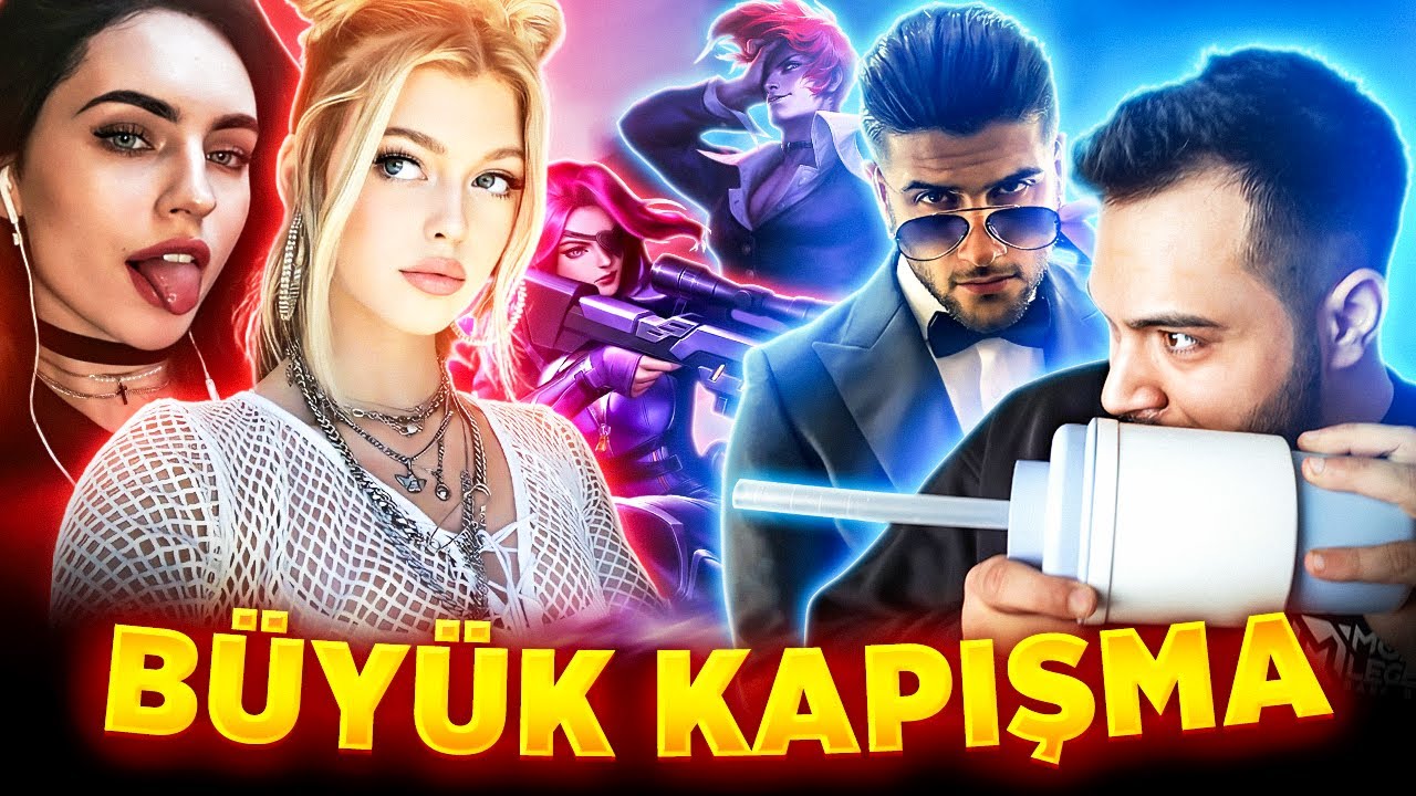 MOBİLE LEGENDS EN ZOR CHALLENGE''I 😈😈 | 2 KIZ VS 2 ERKEK | EN İYİ KARAKTERİM CHOU İLE AĞLATTIM !