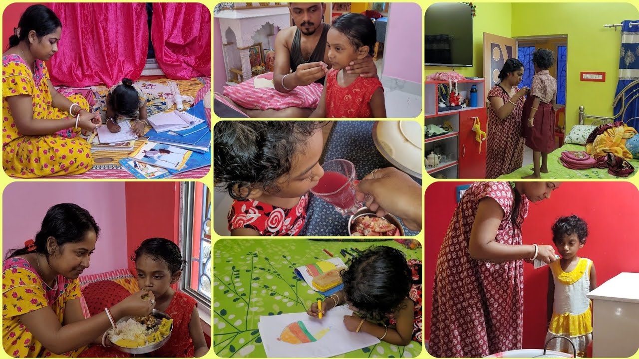 5 year's old baby school life daily routine//বাচ্চাদের দৈনন্দিন জীবনের পারফেক্ট রুটিন।