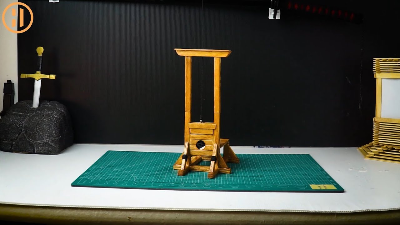 DIY How To Make Mini Guillotine From Popsickle Stick