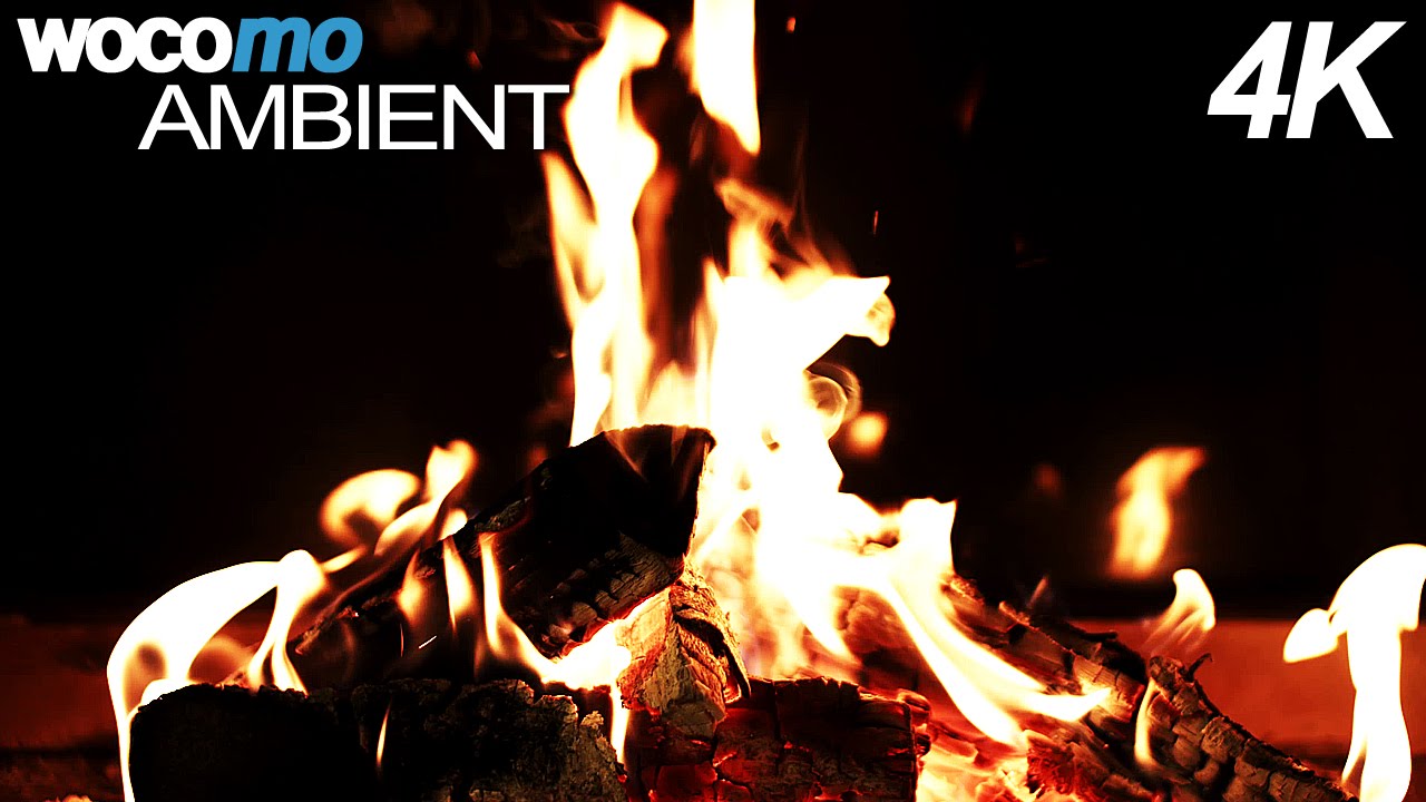 4K Fireplace - High Quality Fire Sound for Romantic Atmosphere (4K RESOLUTION)