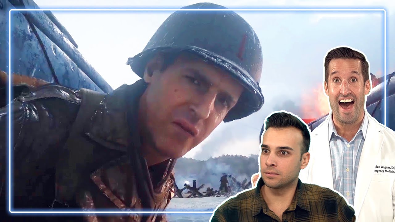 ER Doctor & Spec Ops Reacts to Omaha Beach from Call of Duty WWII