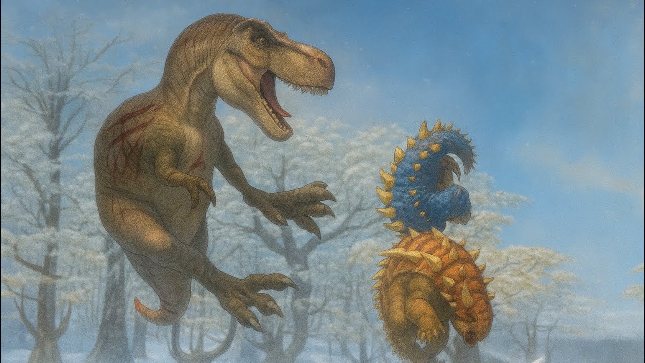 Dinosaurs Battle World Championship GD3 Talarurus vs Tarbosaurus  sound effects (Remake)