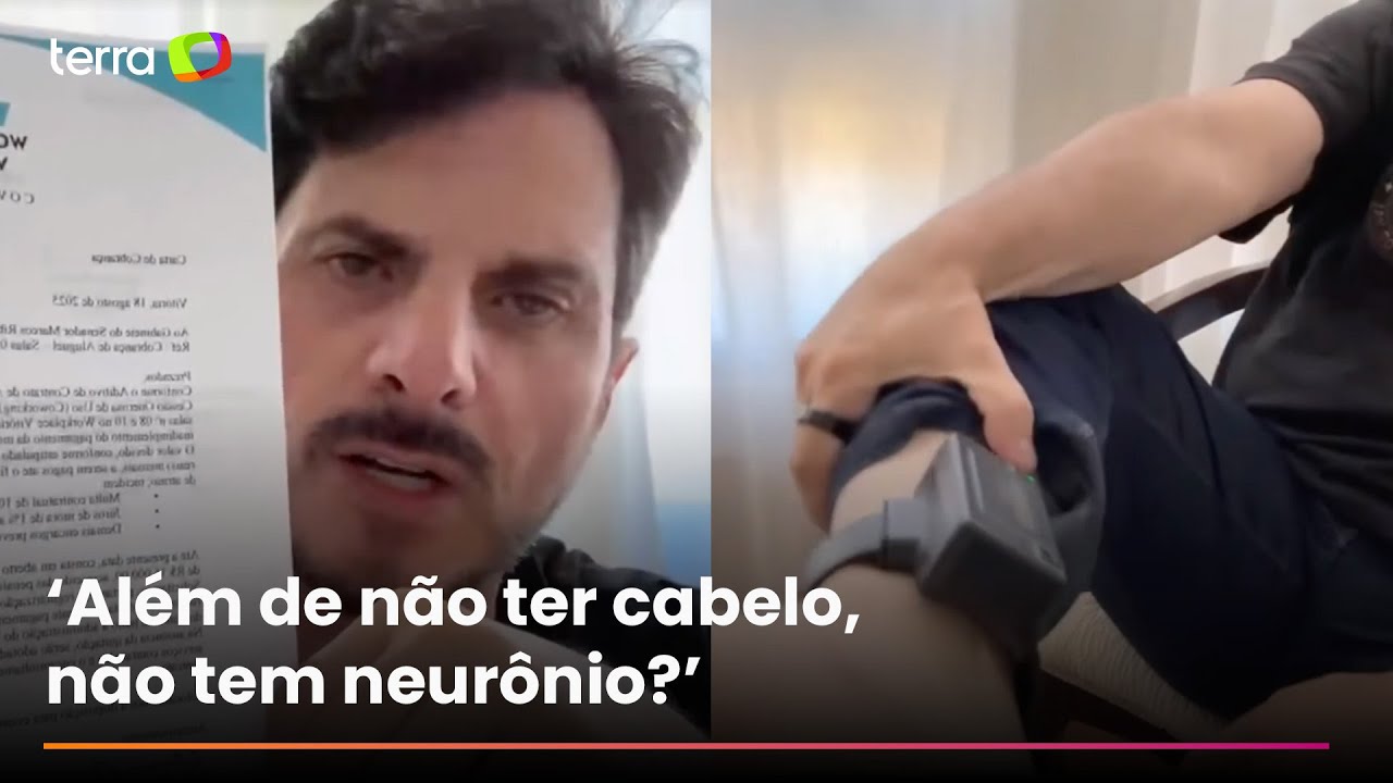 Marcos do Val descumpre ordem de Moraes, faz live e mostra tornozeleira: 'Me deixou sem comer’