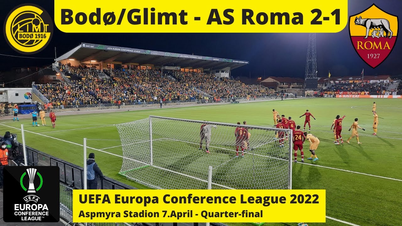 Groundhopping at Aspmyra Stadion: Bodø/Glimt - AS Roma 2-1 Europa Conference League 07.04.2022