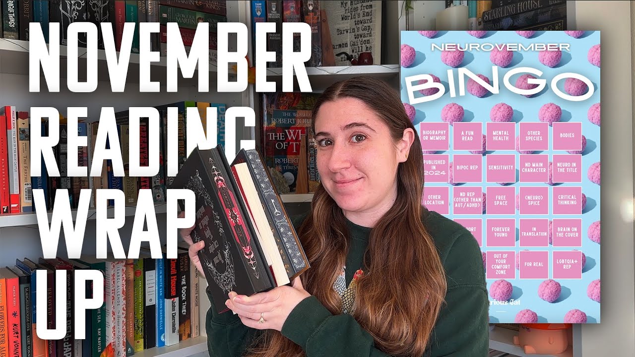 november reading wrap up 📚 + neurovember bingo 🧠