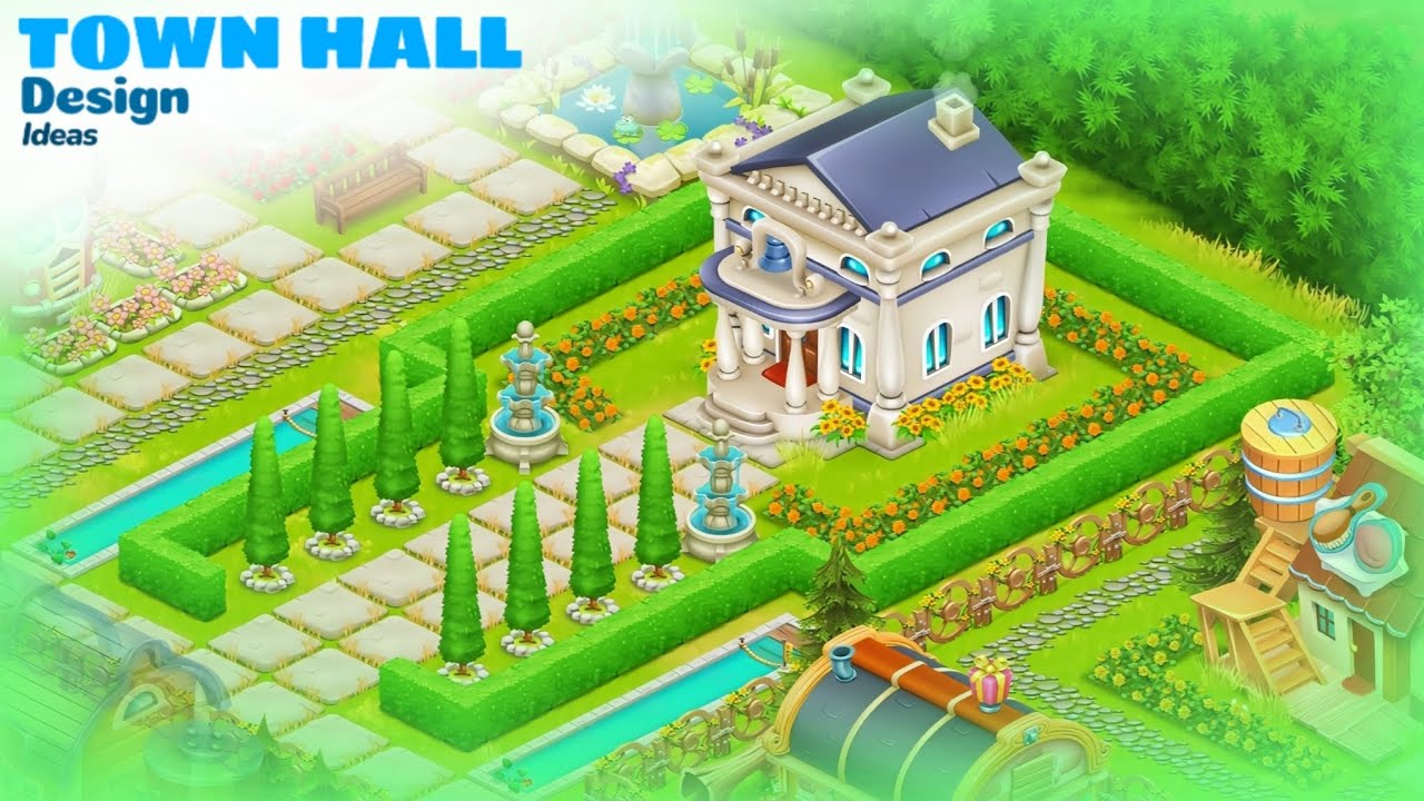 Town Hall design ideas in Hay Day #hayday 
