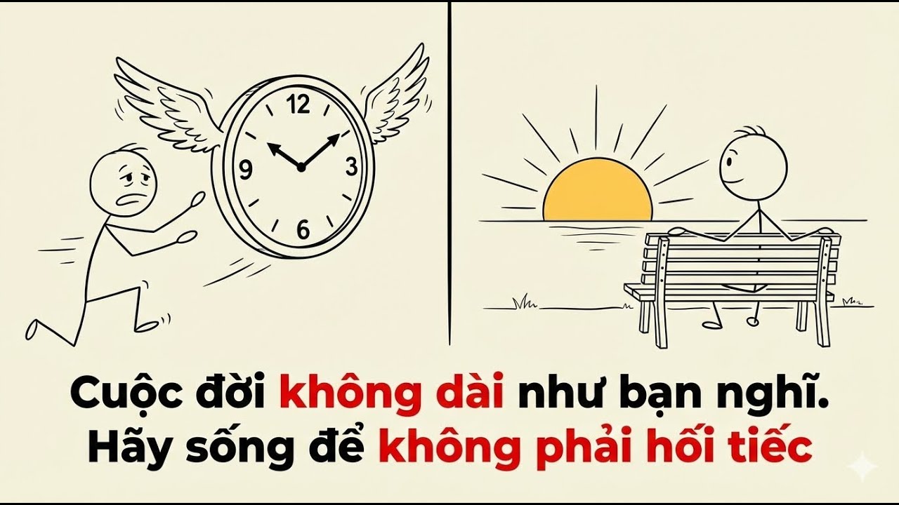 Cuộc đời KHÔNG DÀI như bạn nghĩ. Hãy sống để không phải HỐI TIẾC.