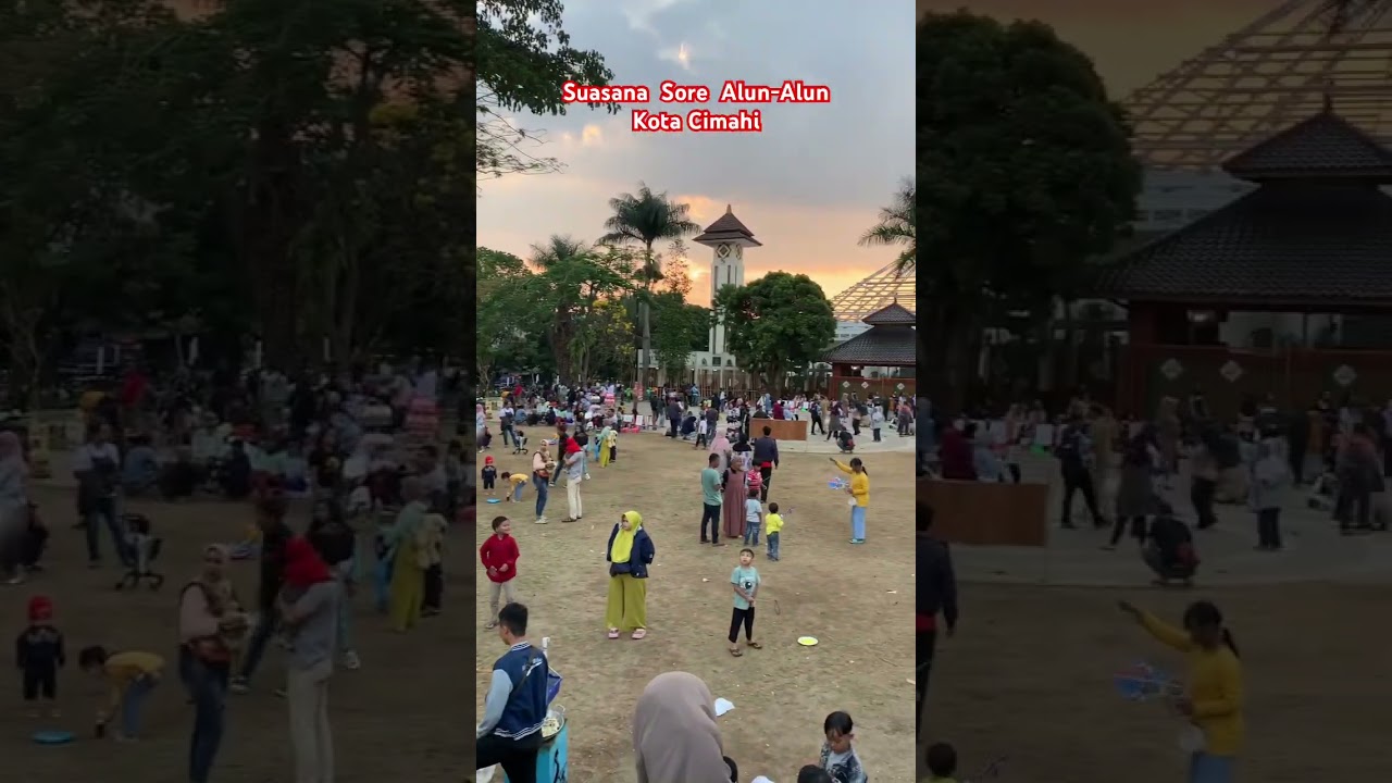 Suasana Sore Alun-Alun Kota Cimahi#alunaluncimahi