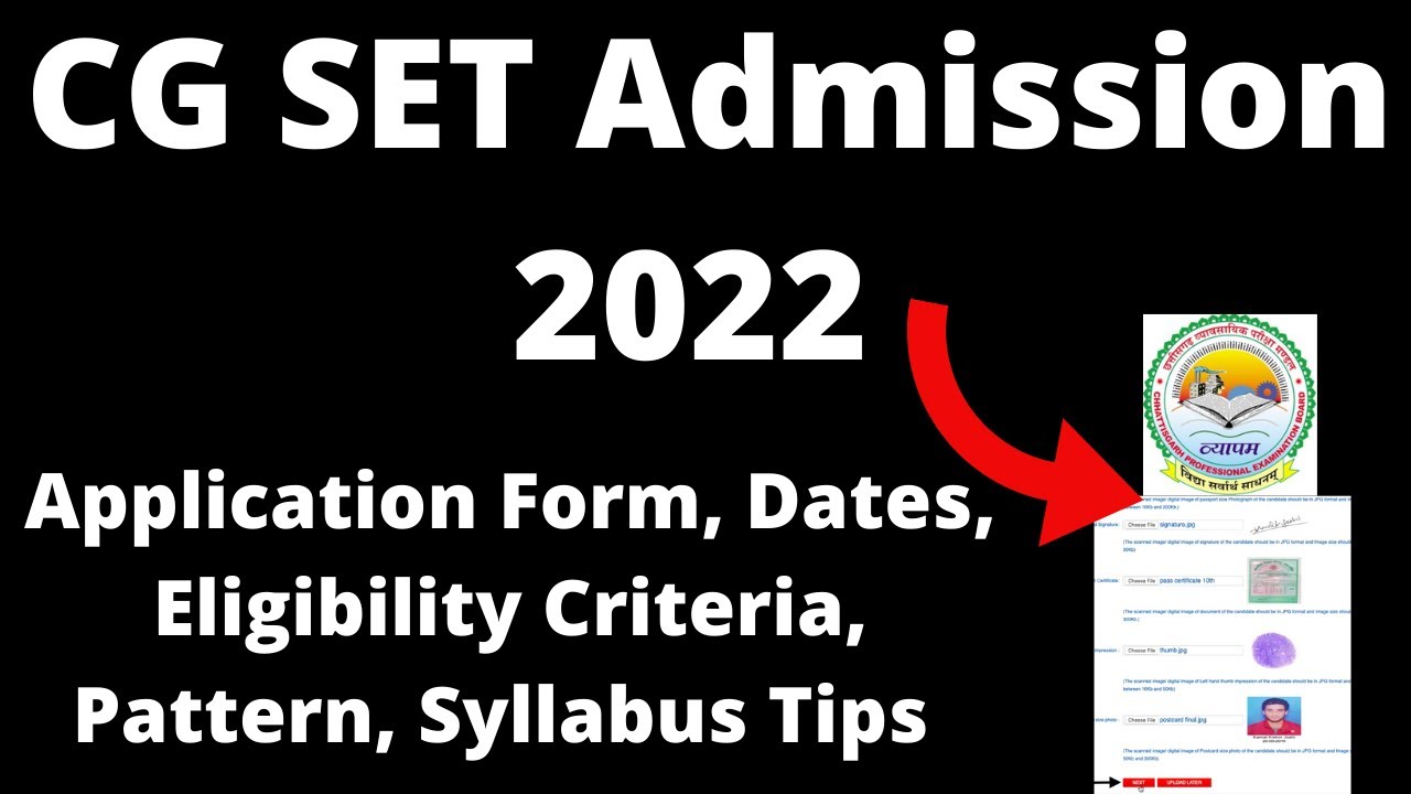 CG SET Admission 2022: Application Form, Exam Pattern, Eligibility, Exam Syllabus, Preparation Tips