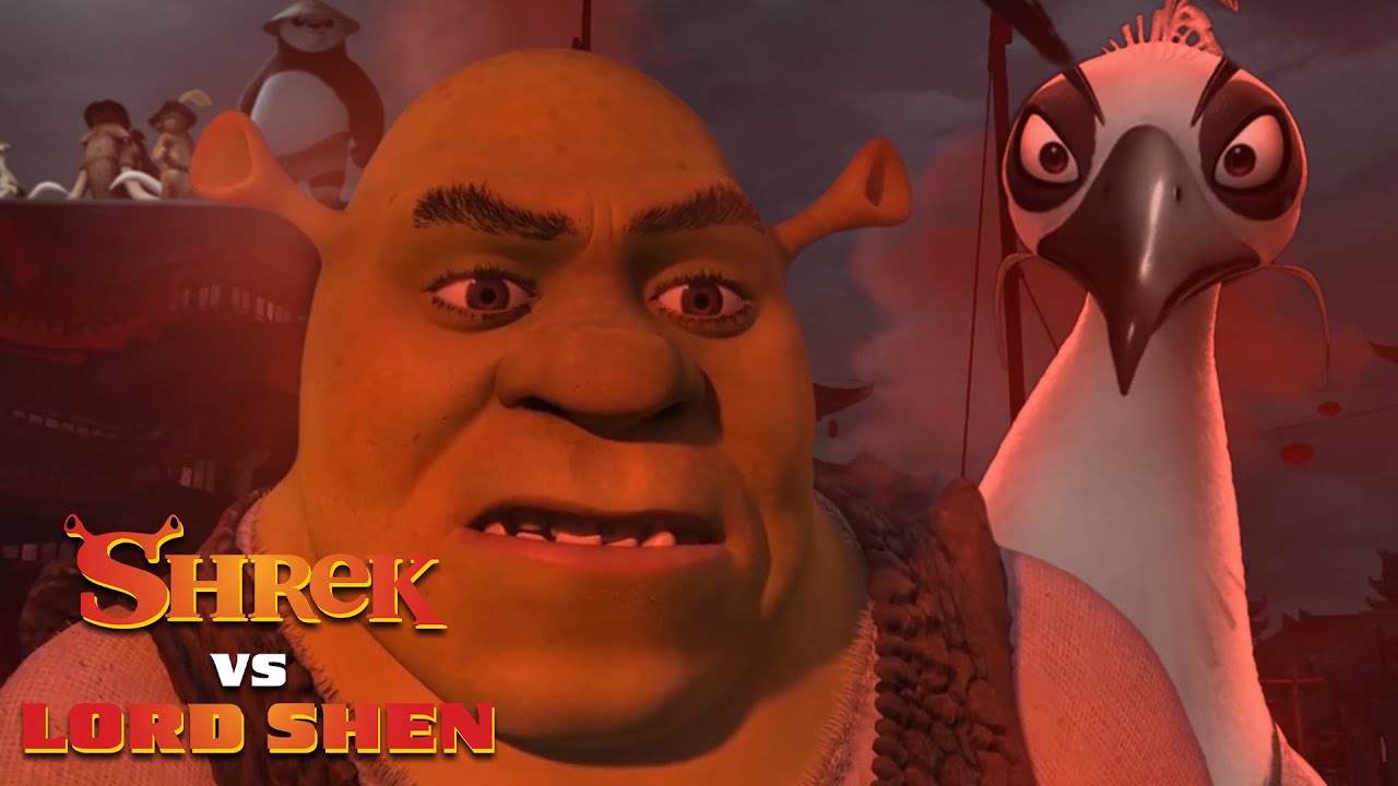 Shrek Vs Lord Shen Batalha Completa em Português (BR)