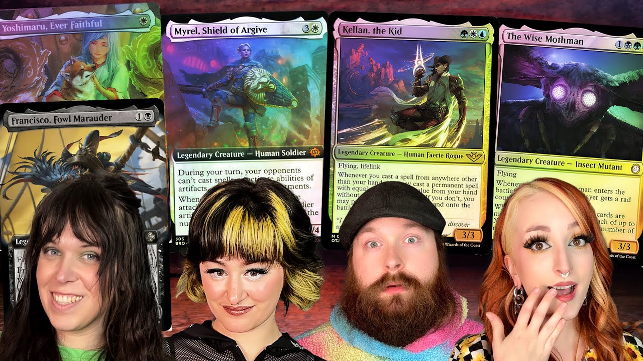 CRYPTIDS, LOVERS, and PUPPIES | Wise Mothman v Yoshimaru v Myrel v Kellan | MTG Commanders