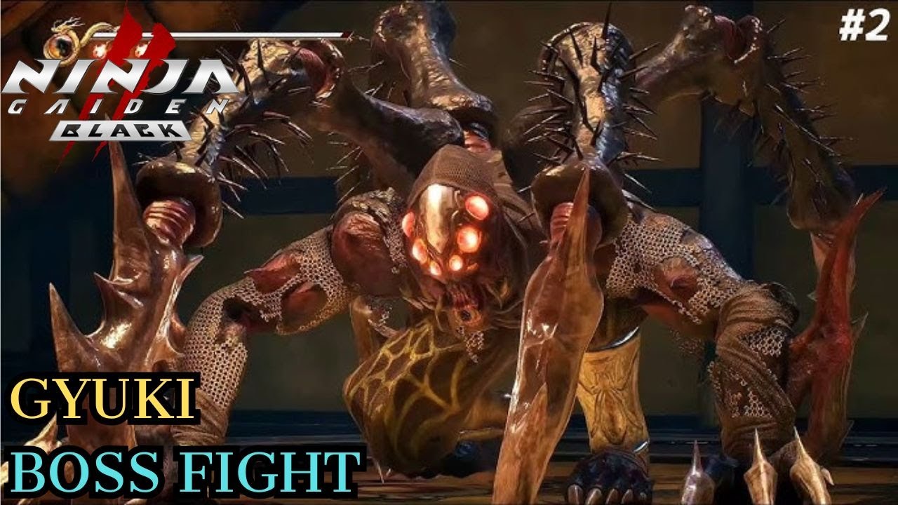 Gyuki Boss Fight - Ninja Gaiden 2 Black