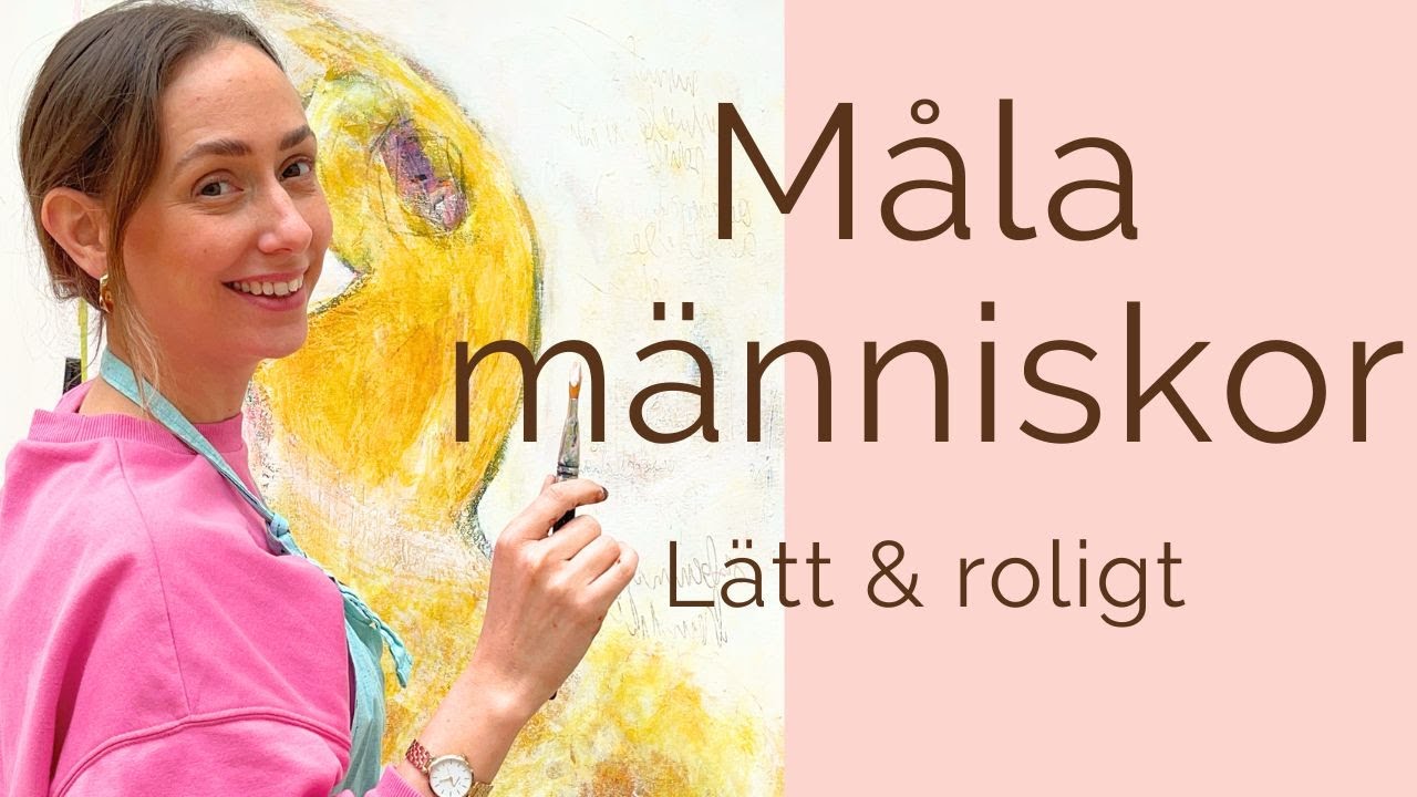 Måla människor! Enkla tips hur du lyckas som förenklar allt! Måla akryl för nybörjare.