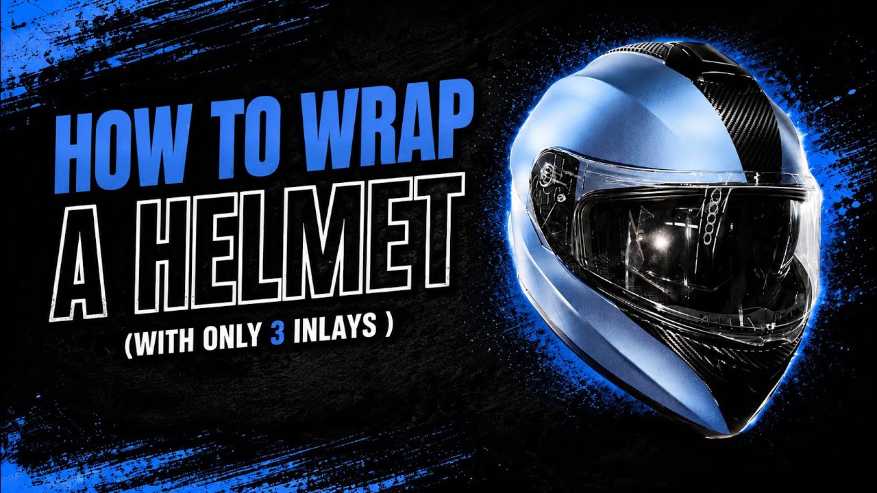 Wrap Your Helmet the Easy Way – Only 3 Vinyl Pieces!