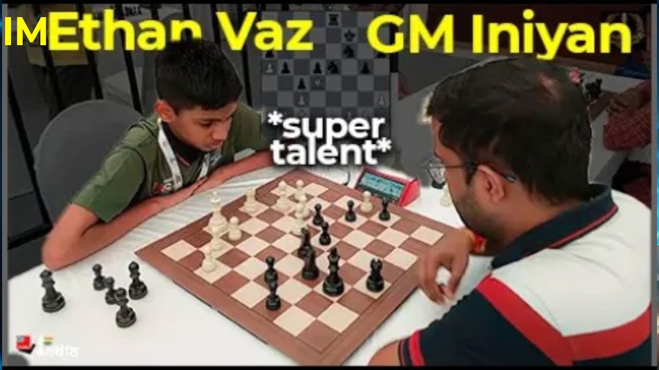13-year-old super talent Ethan Vaz vs Seasoned GM Iniyan | Bengaluru Blitz 2025