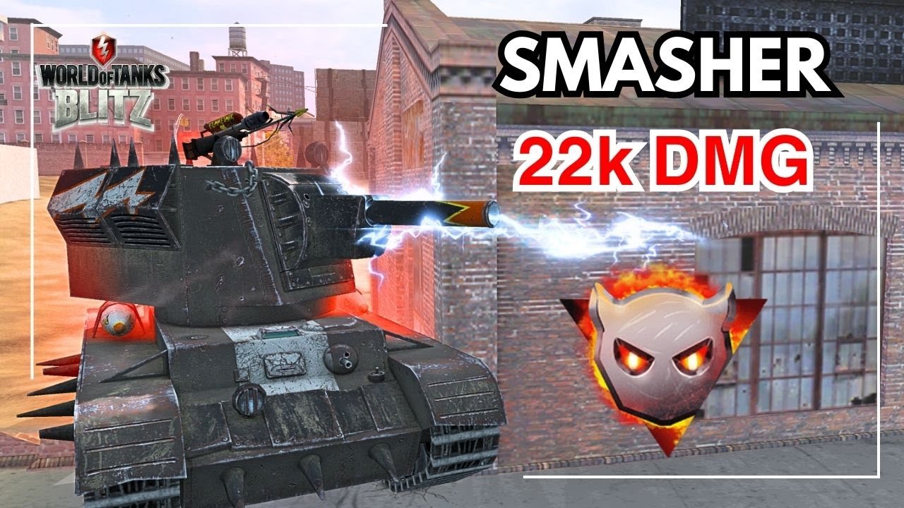 [Big Boss] SMASHER insane 22,000 Damage • WOT Blitz •