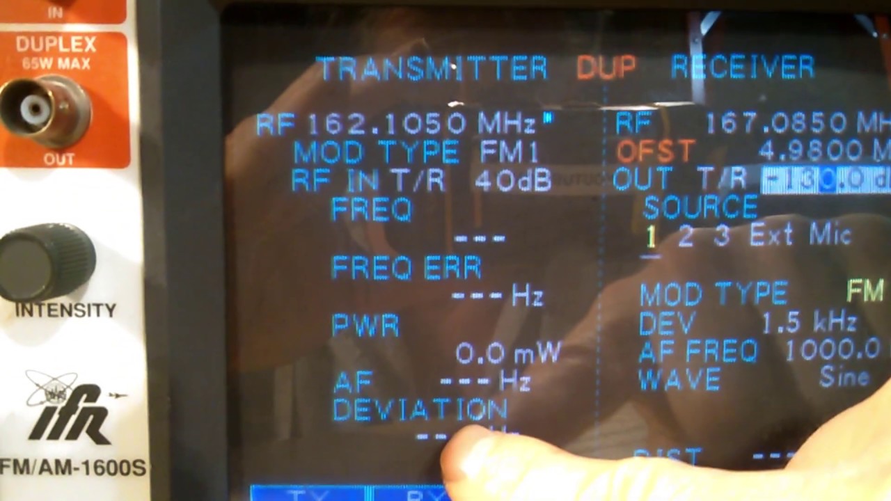 Testing Portable Repeater for Desense using IFR1600.