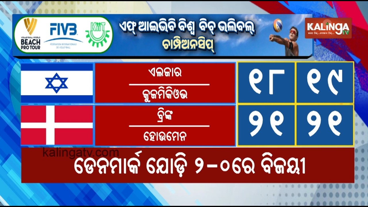 FIVB Beach Volleyball Championship at KIIT Witnesses Thrilling Matches on Day 2 | Kalinga TV 