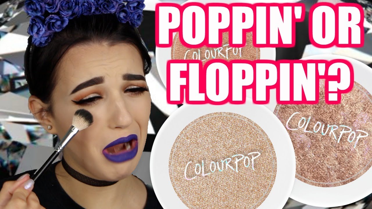 POPPIN' OR FLOPPIN' ??? $8 COLOURPOP HIGHLIGHTERS | Jordan Byers