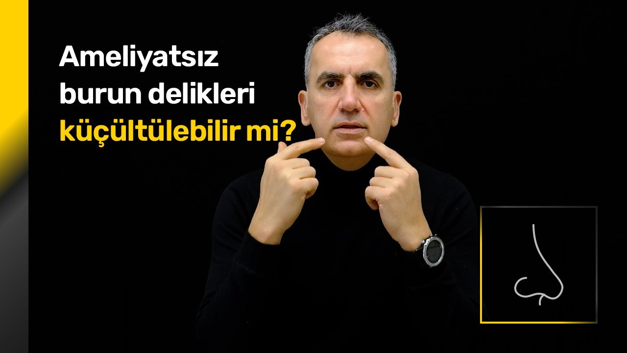Ameliyatsız burun deliği küçültme mümkün mü? - Op. Dr. Orhan Murat Özdemir - Ankara