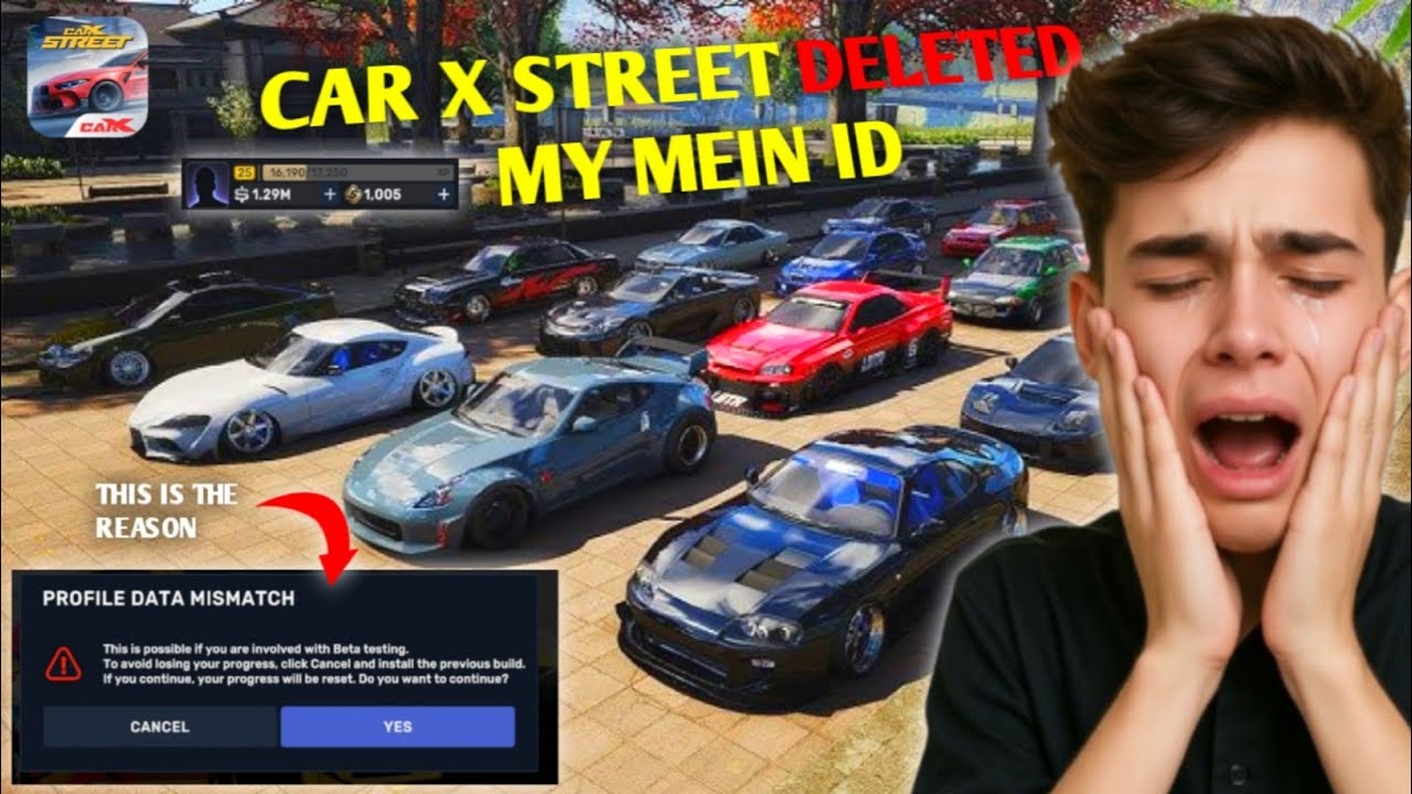 Car X Street deleted my main account 😭 || this is the reason || feather XR gamer 