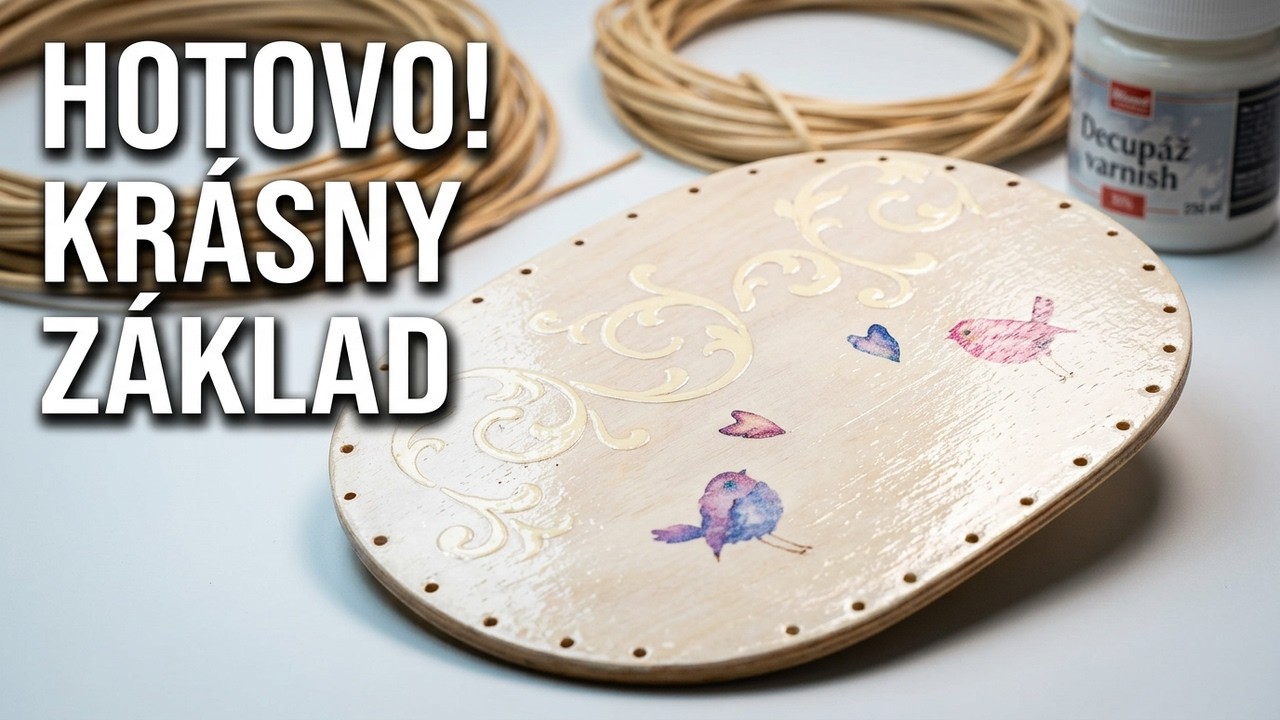 Pletenie košíkov z pedigu s Ribišškou  | 🇸🇰  🇨🇿 Dekupáž ryžový papier